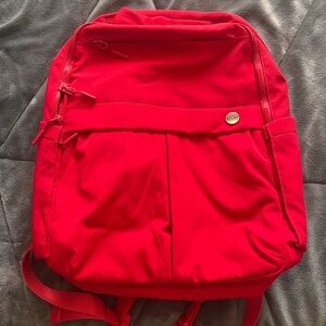 Iris & Rainbow Full-Sized Red Backpack